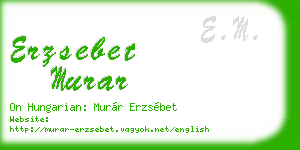 erzsebet murar business card